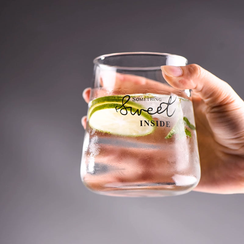 家居生活雜貨舖 簡約耐熱收口玻璃杯