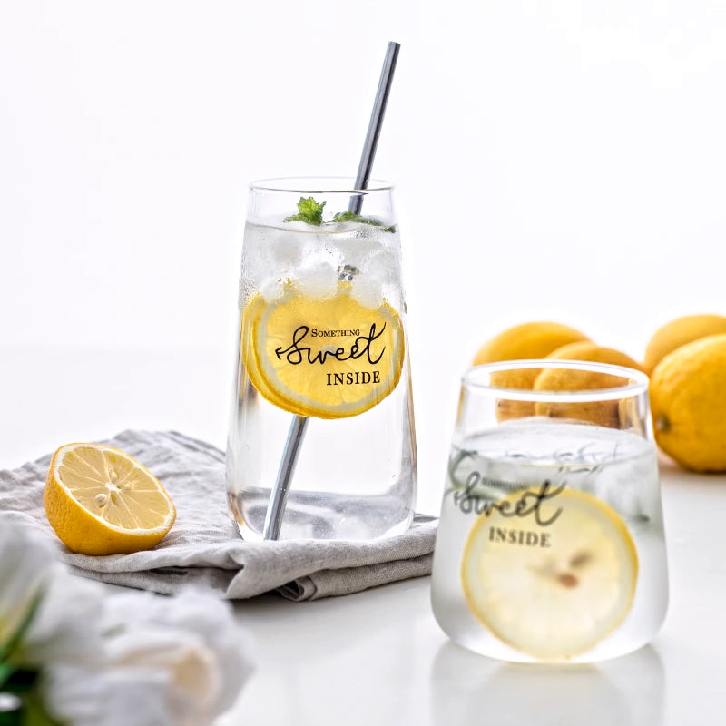 家居生活雜貨舖 簡約耐熱收口玻璃杯