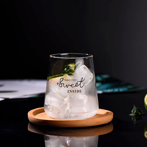 家居生活雜貨舖 簡約耐熱收口玻璃杯