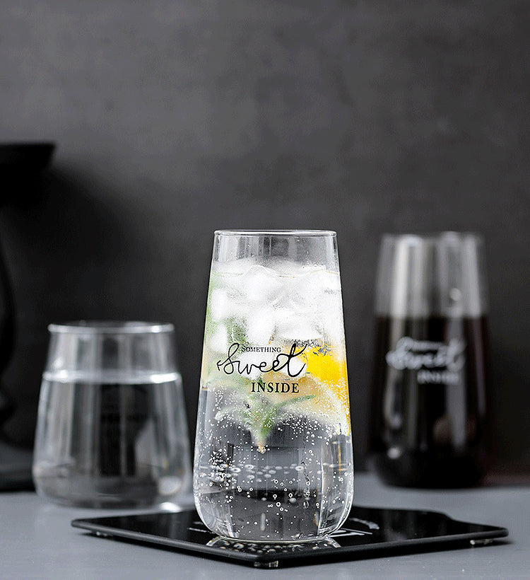 家居生活雜貨舖 簡約耐熱收口玻璃杯