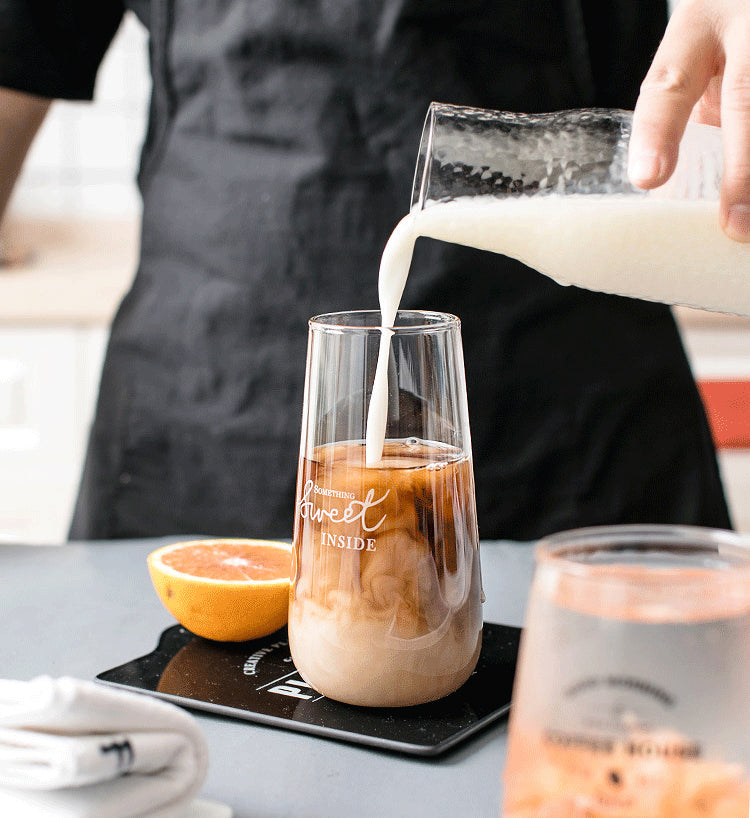 家居生活雜貨舖 簡約耐熱收口玻璃杯