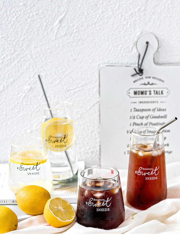 家居生活雜貨舖 簡約耐熱收口玻璃杯