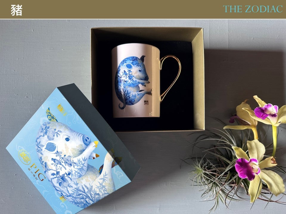 神話言 十二生肖 藝術骨瓷馬克杯