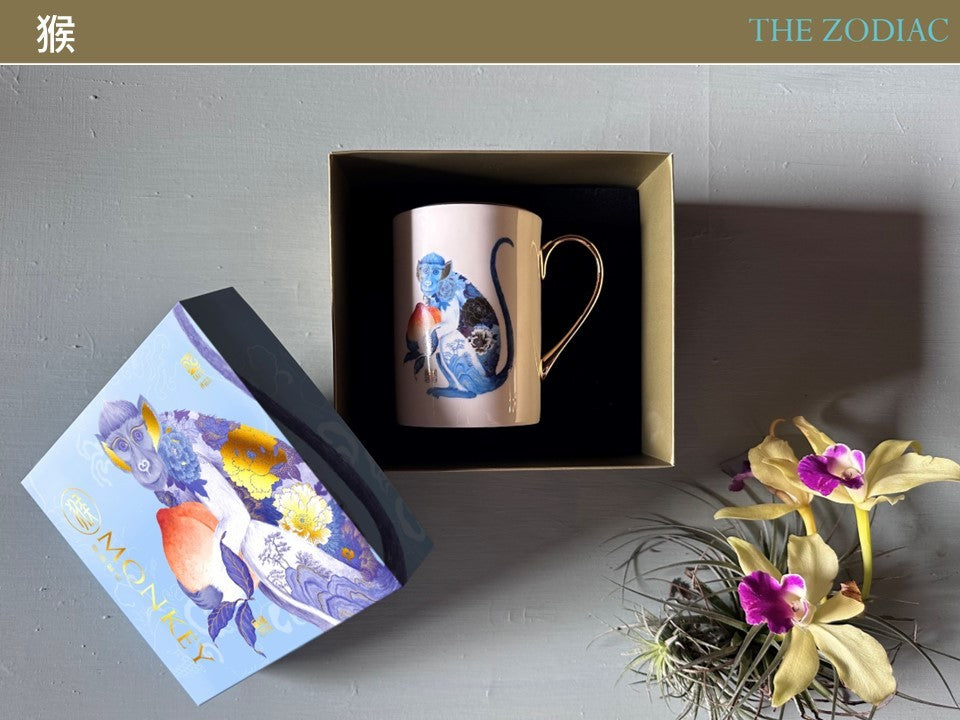 神話言 十二生肖 藝術骨瓷馬克杯