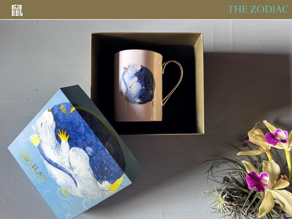 神話言 十二生肖 藝術骨瓷馬克杯