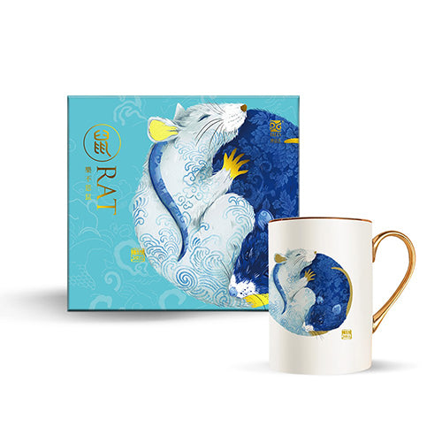 神話言 十二生肖 藝術骨瓷馬克杯