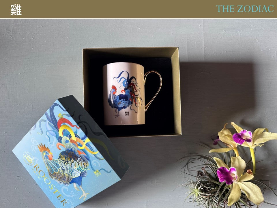 神話言 十二生肖 藝術骨瓷馬克杯