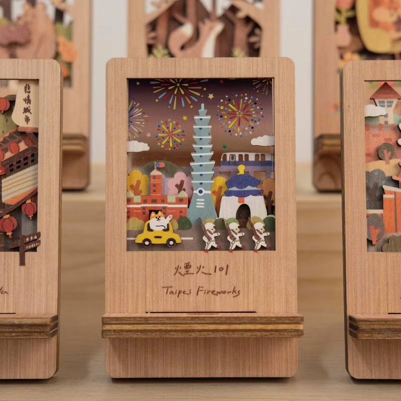 遊木時光 woodtime 微風景手機架