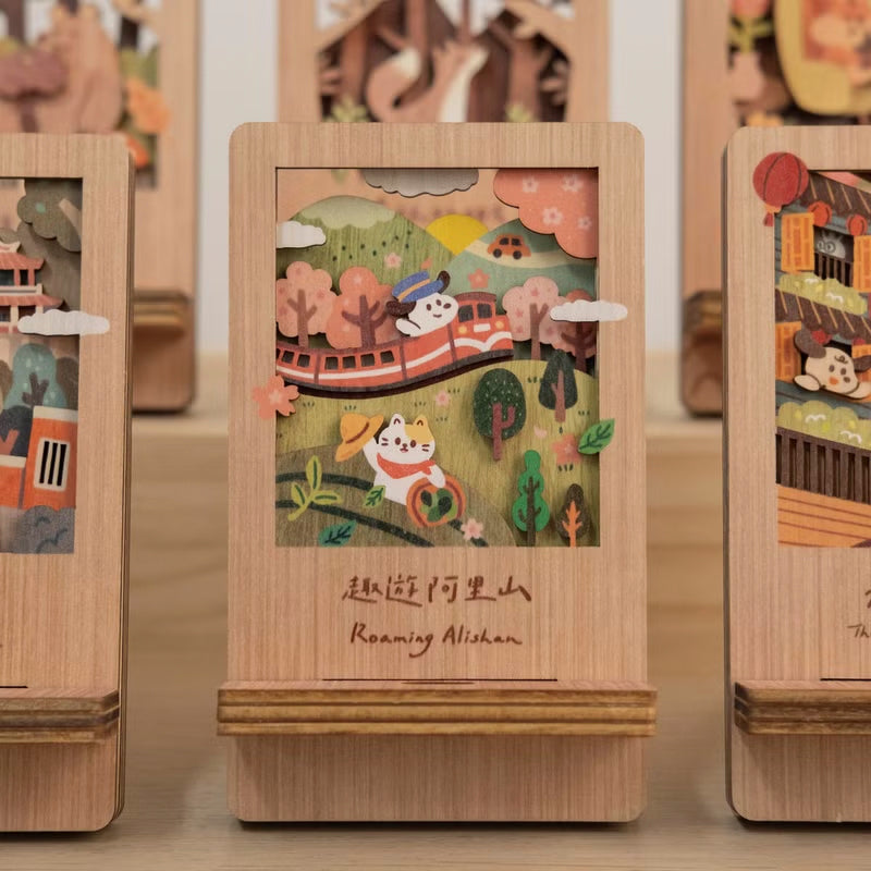 遊木時光 woodtime 微風景手機架