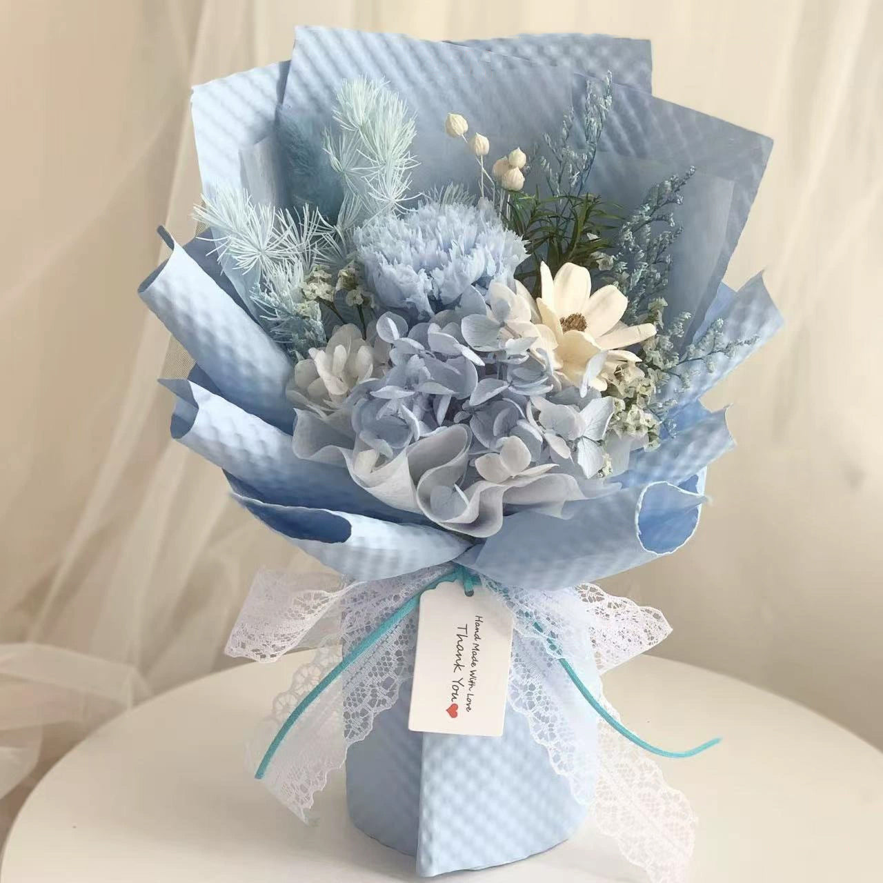 【破盤價】家居生活雜貨舖 康乃馨永生花束禮袋組