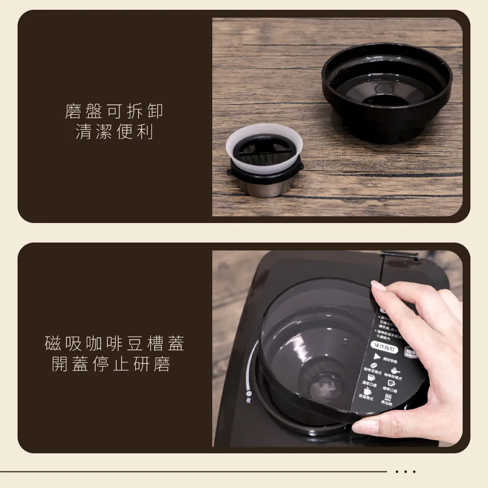 【KINYO】全自動美式錐刀研磨咖啡機(CMH-8250)