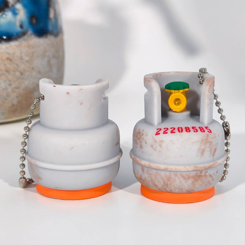 創意小物館 仿真生鏽感瓦斯桶鑰匙圈 (1入)