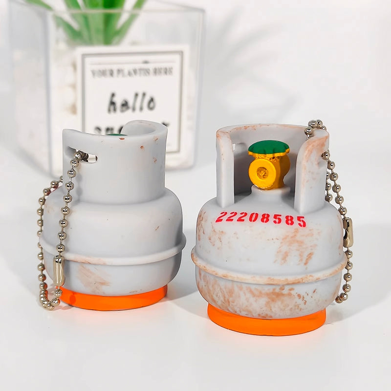 創意小物館 仿真生鏽感瓦斯桶鑰匙圈 (1入)