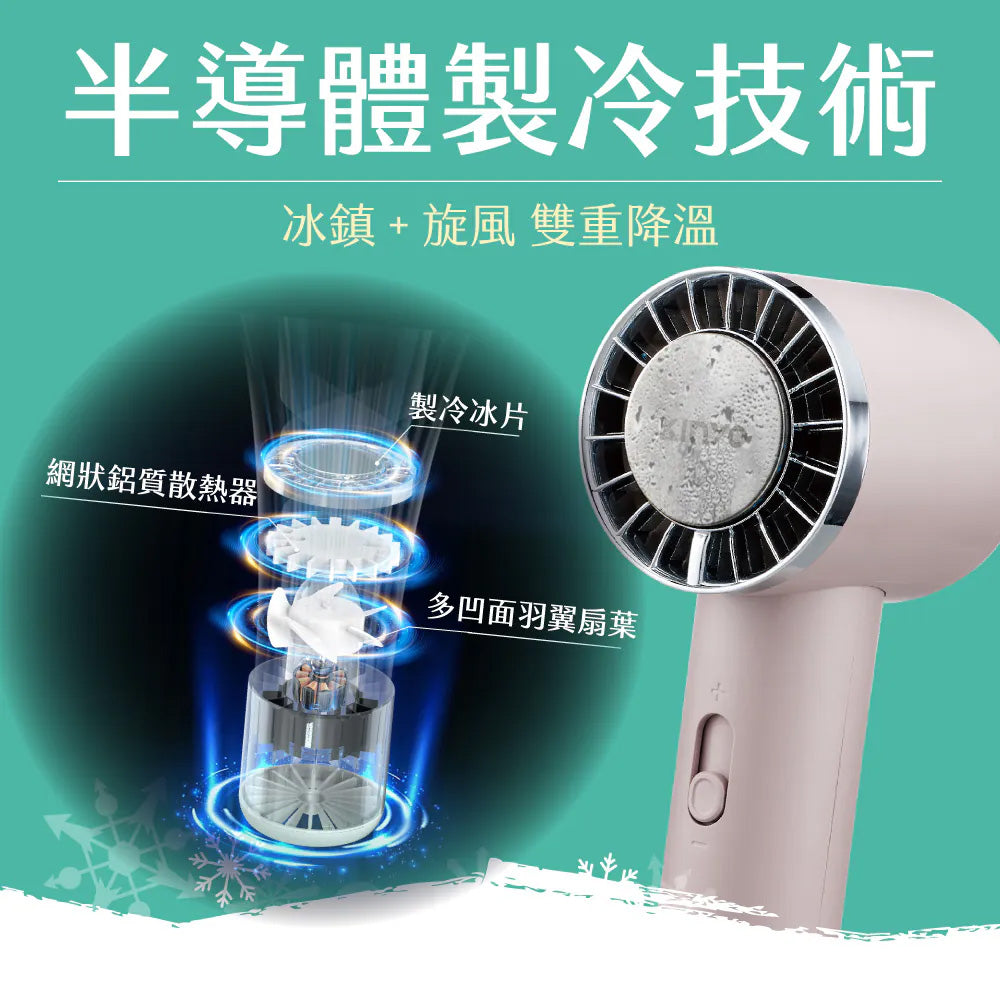 【KINYO】冰旋風充電風扇 UF-3020