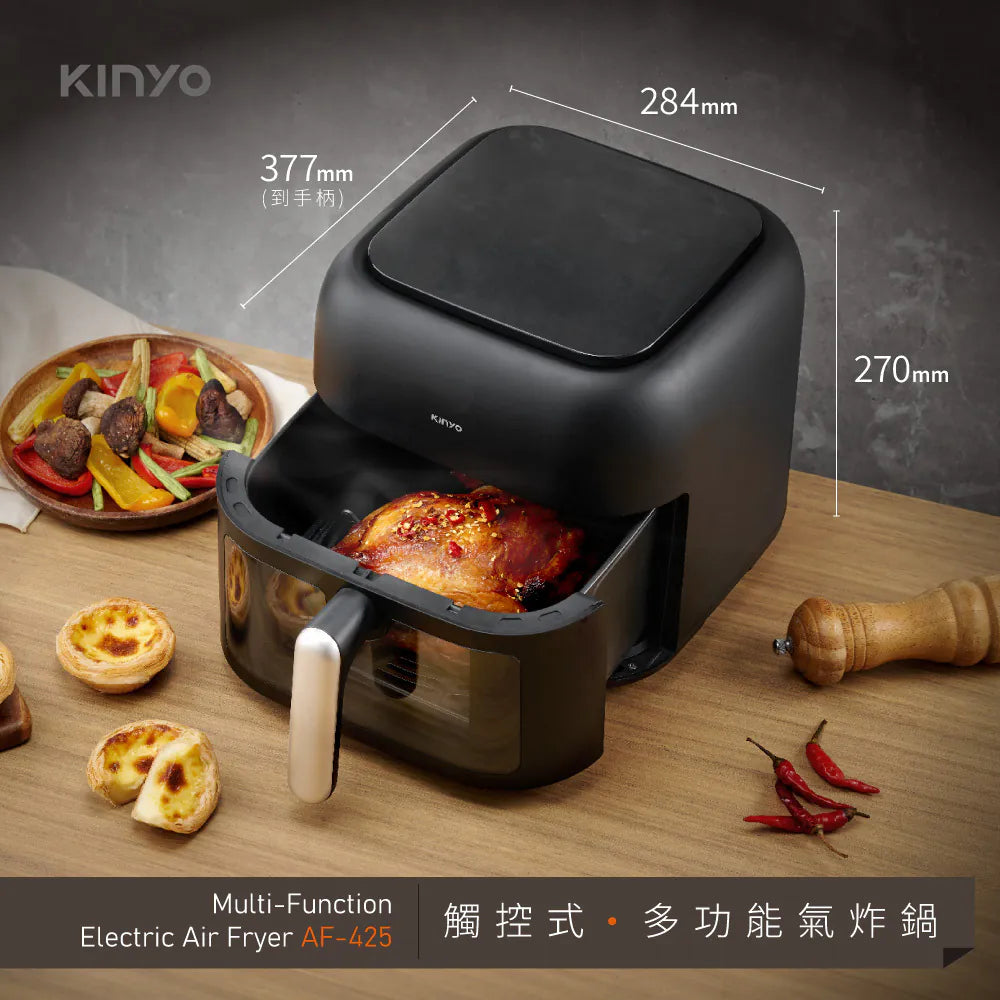 【KINYO】觸控式多功能氣炸鍋6.5L