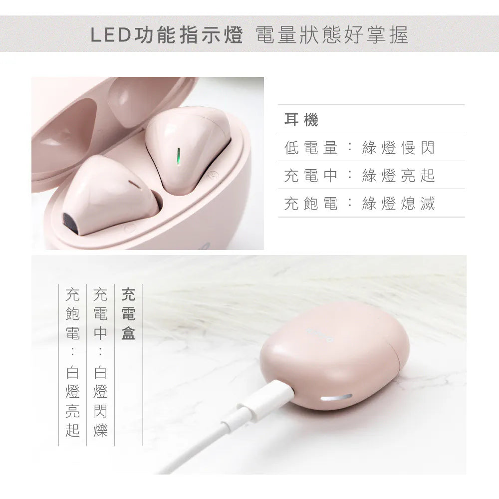 【KINYO】 Mini半入耳真無線藍牙耳機 (BTE-3901)