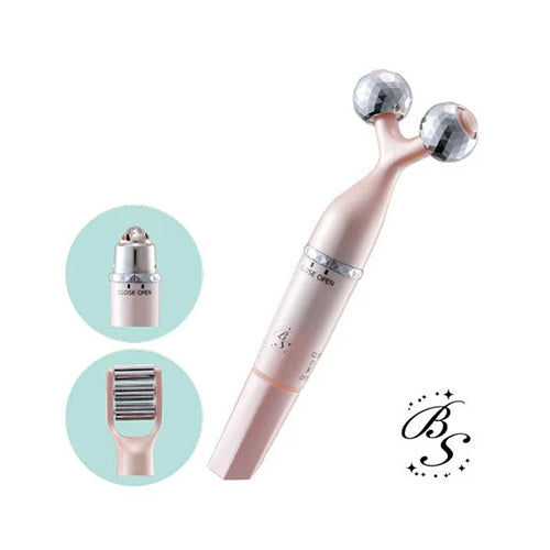 LOURDES BS三效合一振動滾球美容棒(粉紅色)AX-KX5001pk