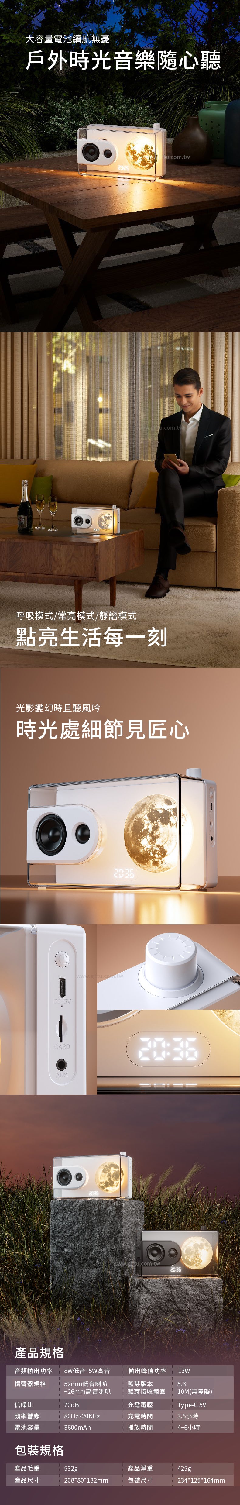 創意小物館 月光寶盒透明音箱