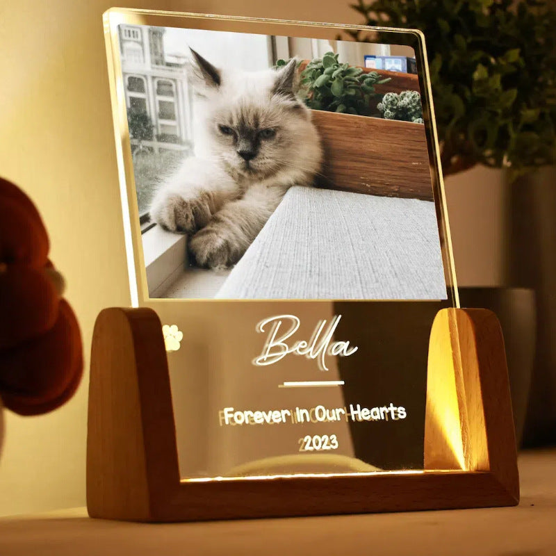 創意小物館 【照片客製】毛小孩U型支架小夜燈