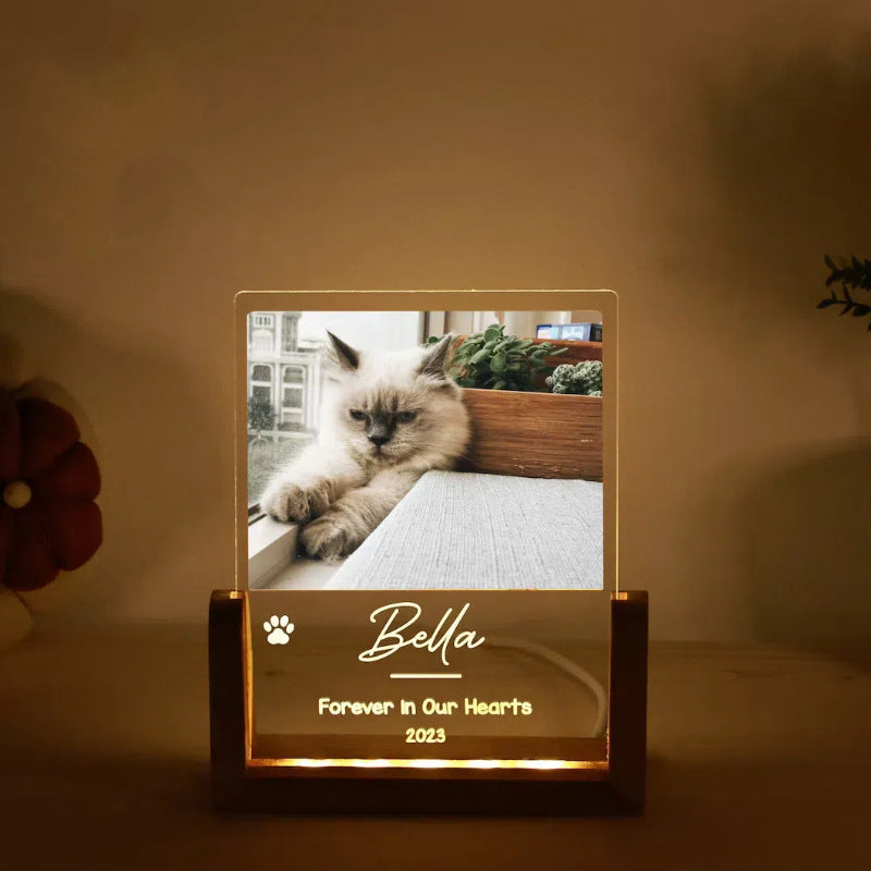 創意小物館 【照片客製】毛小孩U型支架小夜燈