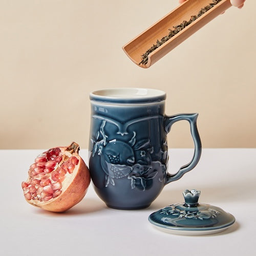 乾唐軒活瓷 石榴喜果三件杯 / 附茶漏 / 3色 430ml