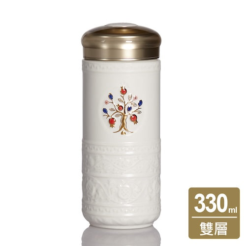 乾唐軒活瓷 生命之樹隨身杯 / 大 / 雙層 / 3色 330ml