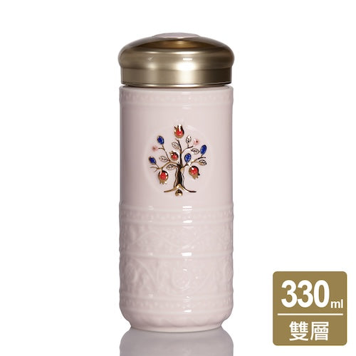 乾唐軒活瓷 生命之樹隨身杯 / 大 / 雙層 / 3色 330ml