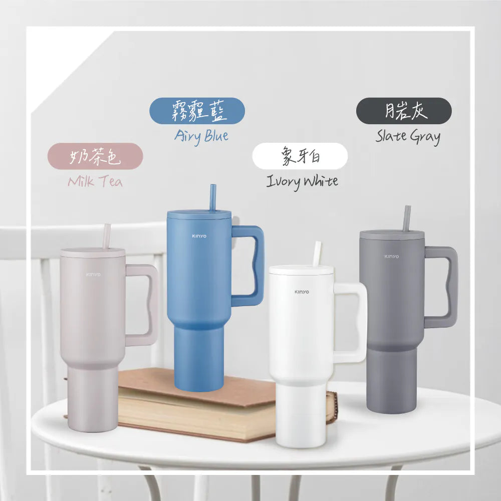 【KINYO】不鏽鋼大容量保溫杯1.2L(KIM-3025)