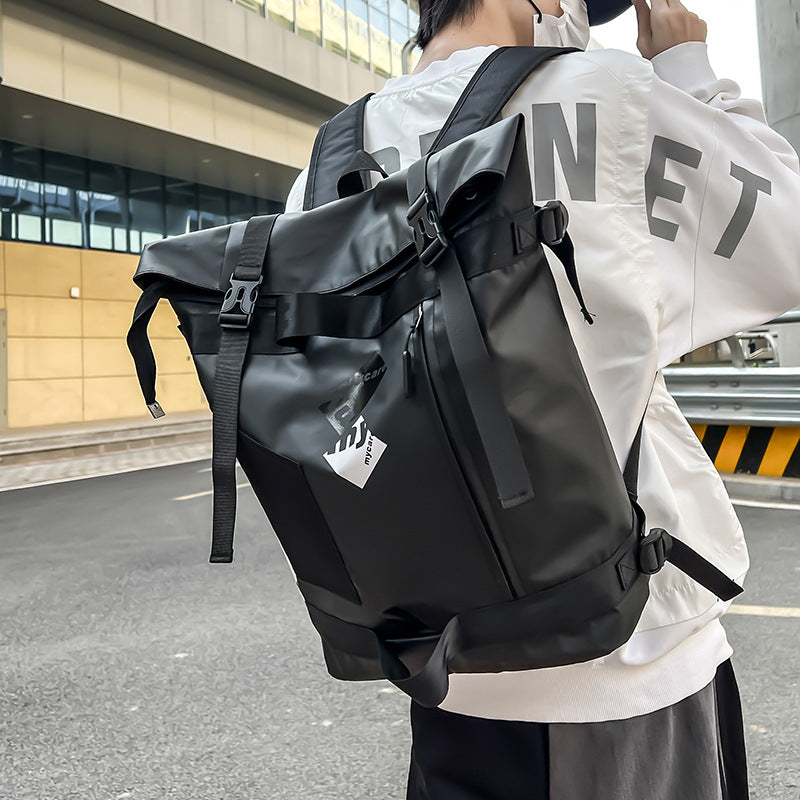 創意小物館 韓版街頭潮流防水雙肩包