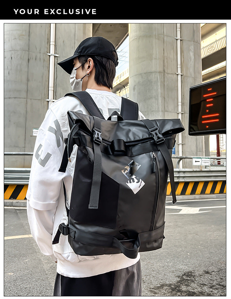 創意小物館 韓版街頭潮流防水雙肩包