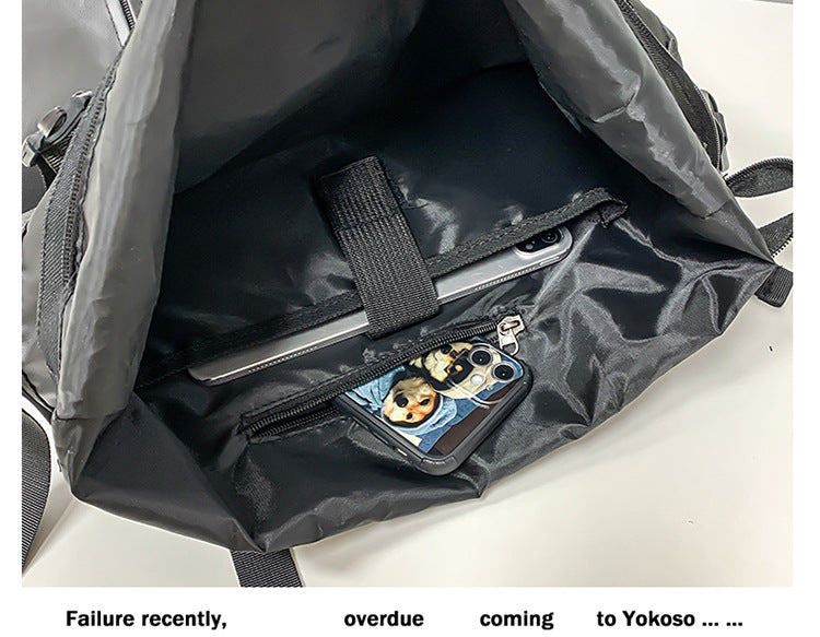 創意小物館 韓版街頭潮流防水雙肩包