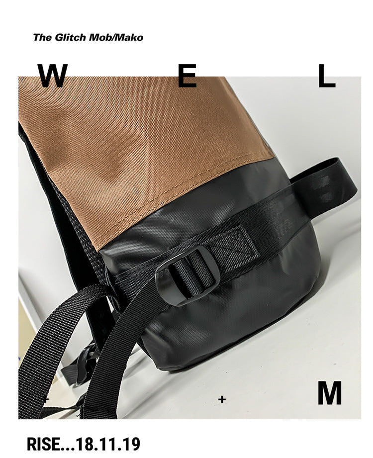 創意小物館 韓版街頭潮流防水雙肩包