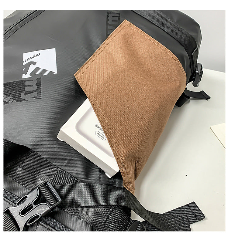 創意小物館 韓版街頭潮流防水雙肩包