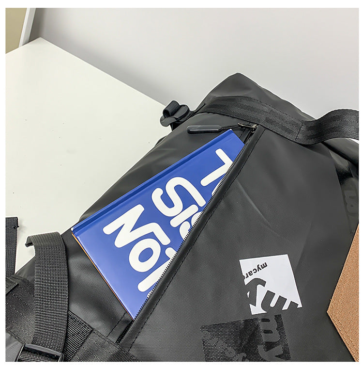 創意小物館 韓版街頭潮流防水雙肩包