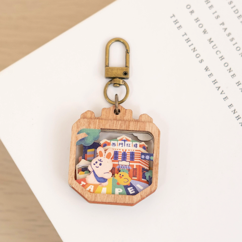 遊木時光 woodtime 微風景鑰匙圈