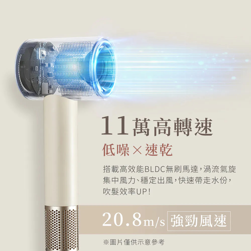 【KINYO】輕潤負離子無刷吹風機