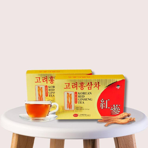 金蔘 GINSENG 金蔘6年根高麗紅蔘茶 100包/盒