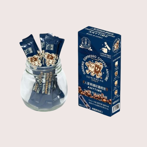 金蔘 GINSENG 人蔘黑咖啡濃縮液 10ml*10包(盒)隨身包免沖調
