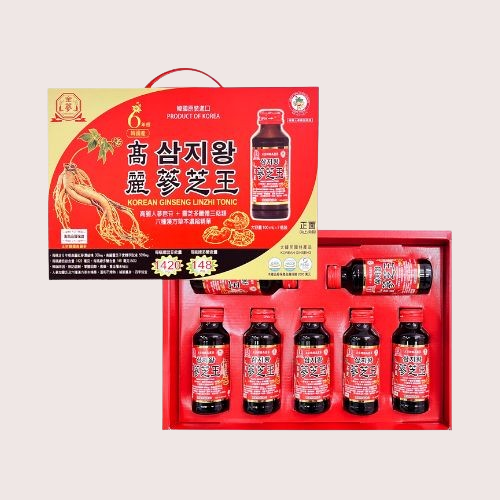 金蔘 GINSENG 金蔘6年根高麗蔘芝王禮盒 7入裝