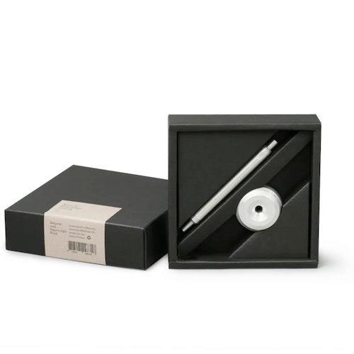 HMM 鋁質書寫禮盒（全金屬紙鎮＋原子筆）