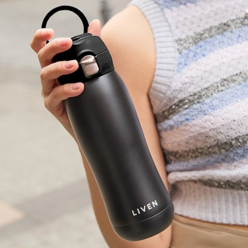 乾唐軒 躍動保溫杯 / 雙層不銹鋼 / 便攜拉環蓋 / 4色 500ml