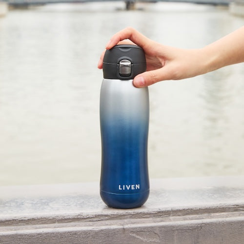 乾唐軒 躍動保溫杯 / 雙層不銹鋼 / 便攜拉環蓋 / 4色 500ml