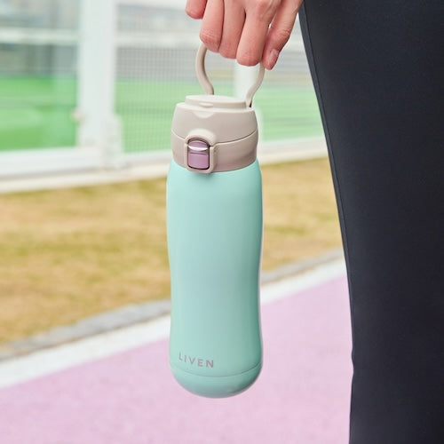 乾唐軒 躍動保溫杯 / 雙層不銹鋼 / 馬卡龍款 / 便攜拉環蓋 / 5色 500ml