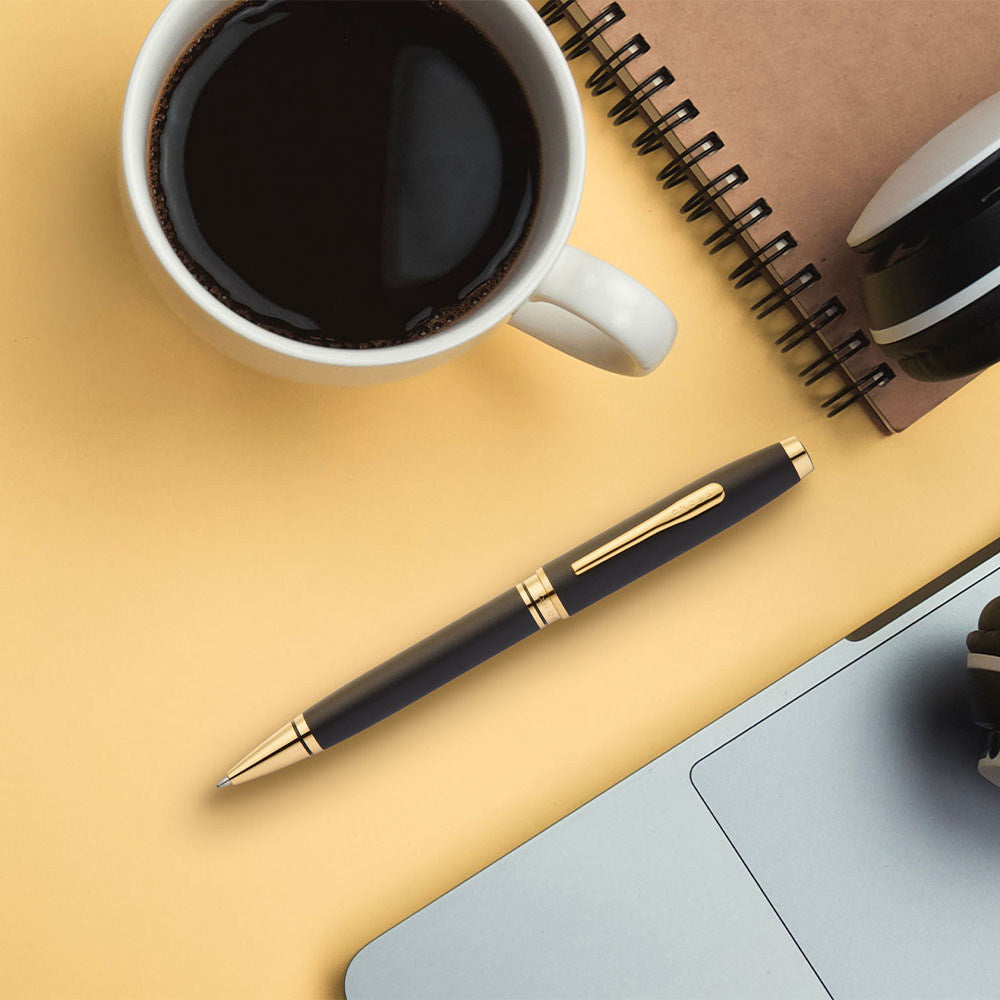 CROSS 高仕高雲系列 啞光黑漆配金PVD 原子筆 AT0622-12