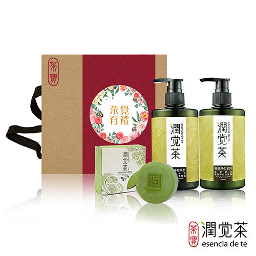 茶寶 Teapower 潤覺茶 茶樹綠茶輕感淨化控油禮盒3件組