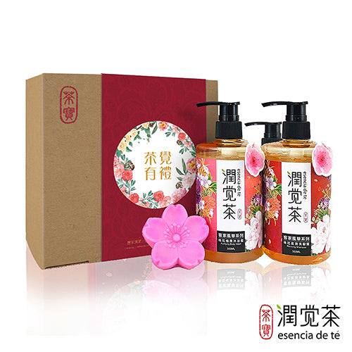 茶寶 Teapower 潤覺茶 花漾風華桃花禮盒3件組