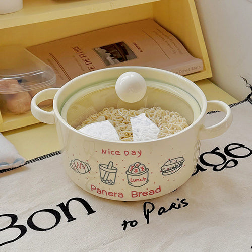 家居生活雜貨舖 速食塗鴉泡麵碗餐具組