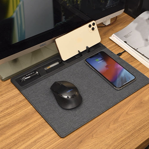 家居生活雜貨舖 多功能15W無線充滑鼠墊