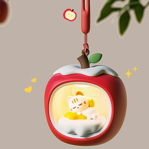 創意小物館 聖誕蘋果屋充電小夜燈