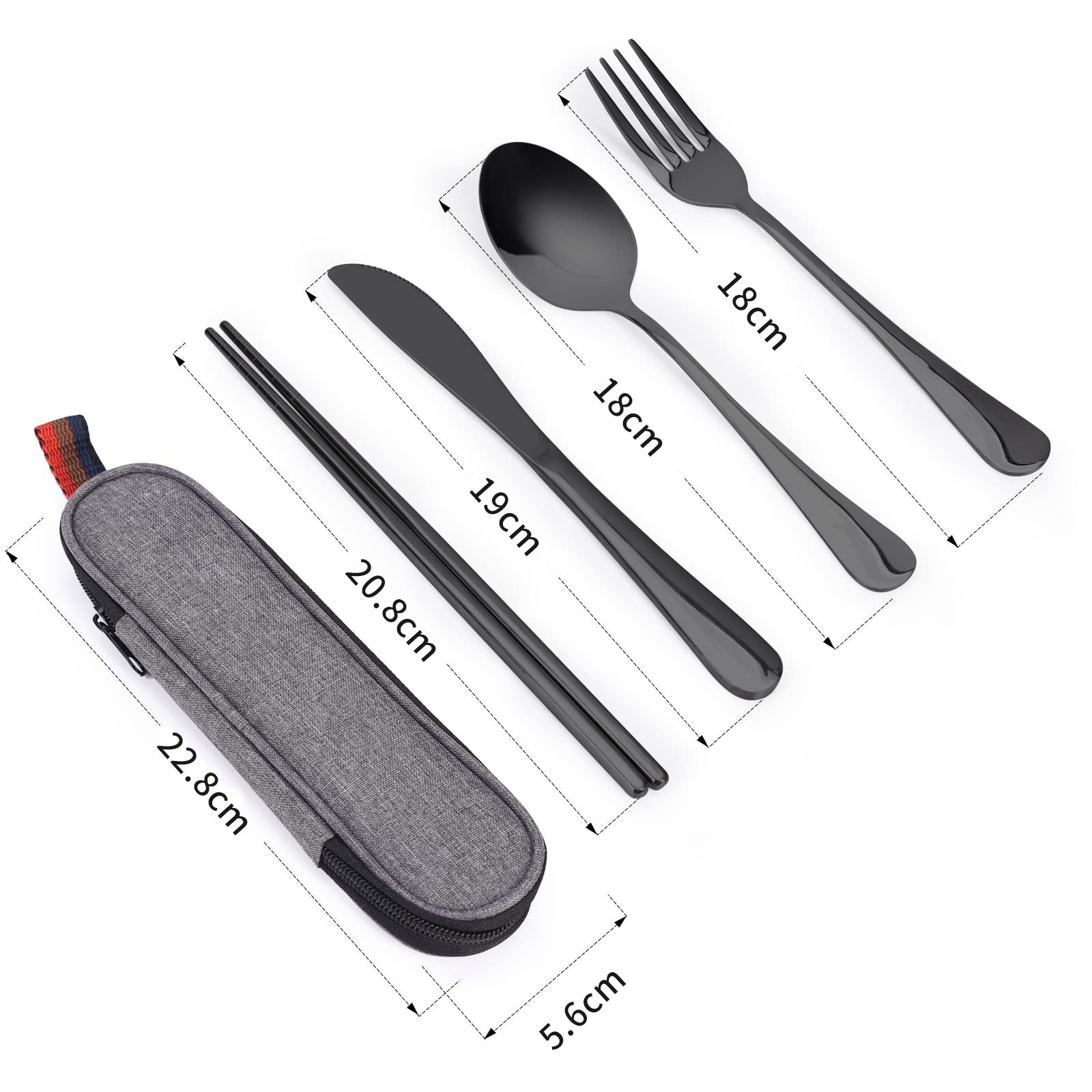 創意小物館 便攜餐具4件套組